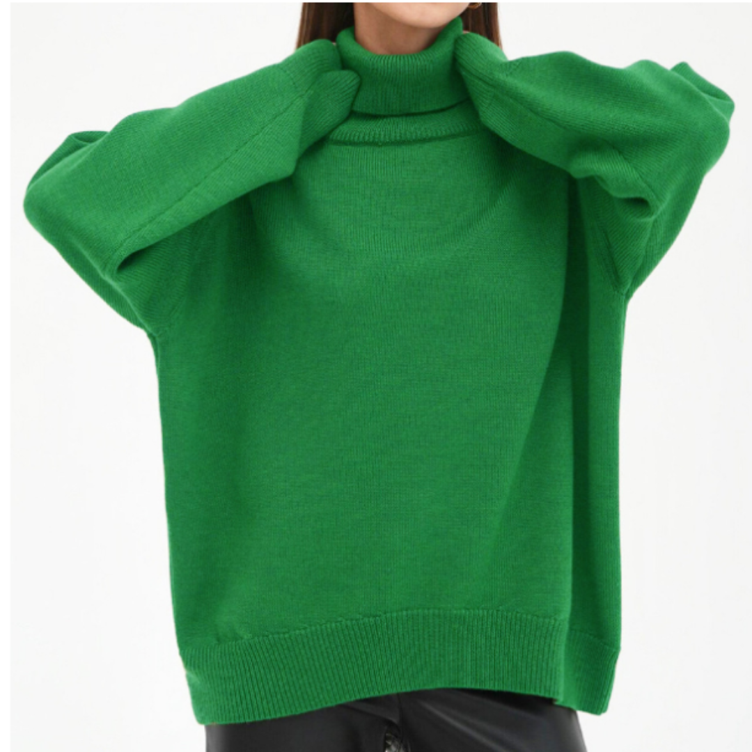 Damen Lockerer Rollkragenpullover | Winter