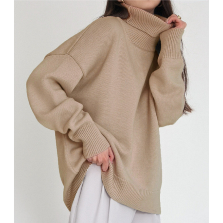 Damen Lockerer Rollkragenpullover | Winter