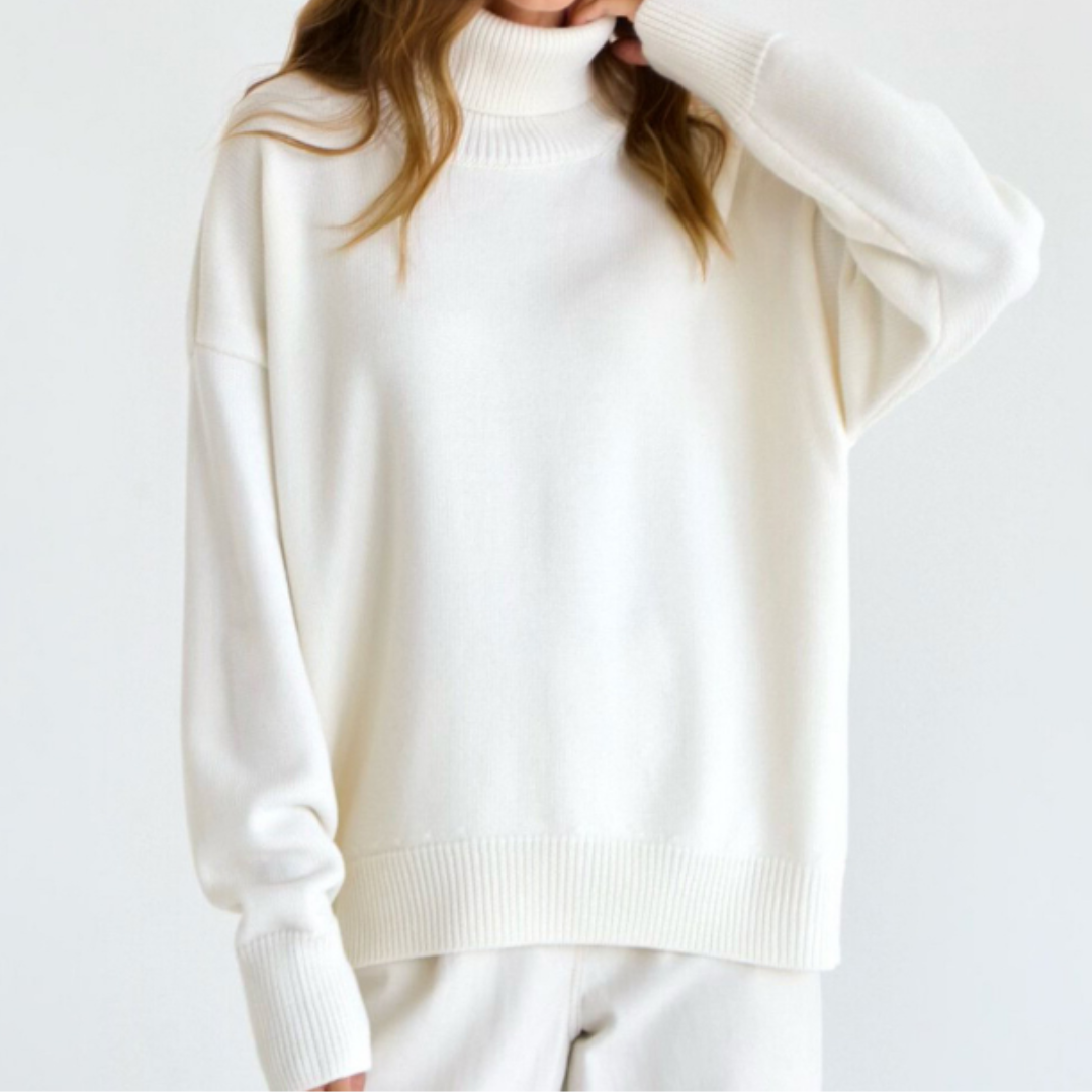 Damen Lockerer Rollkragenpullover | Winter