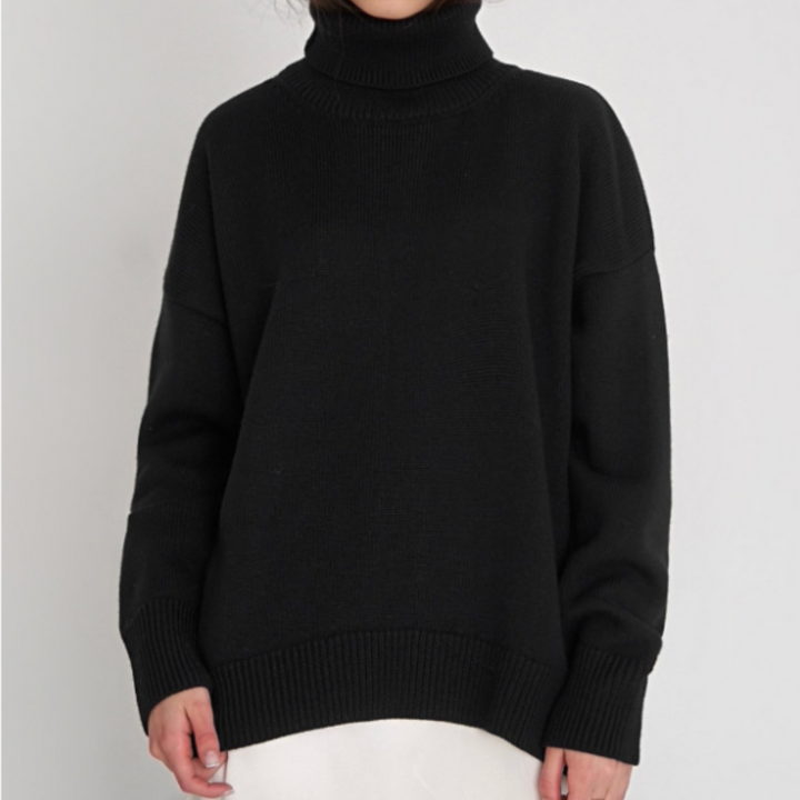 Damen Lockerer Rollkragenpullover | Winter