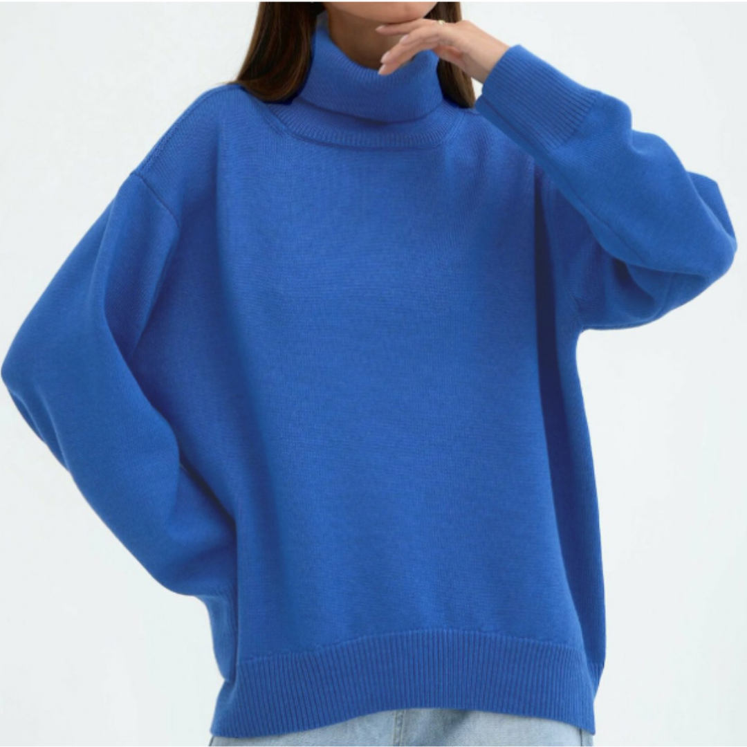 Damen Lockerer Rollkragenpullover | Winter