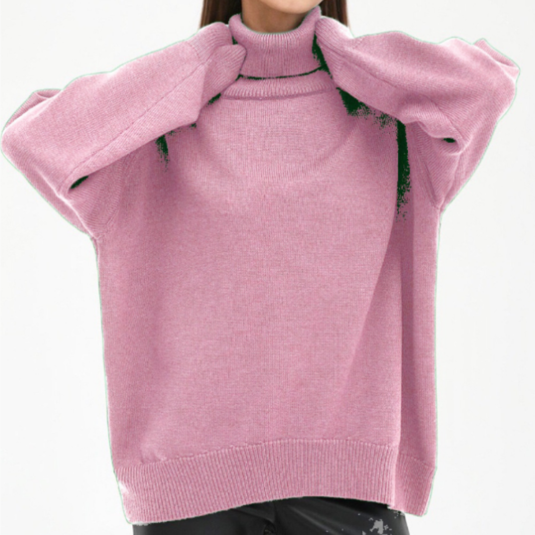 Damen Lockerer Rollkragenpullover | Winter