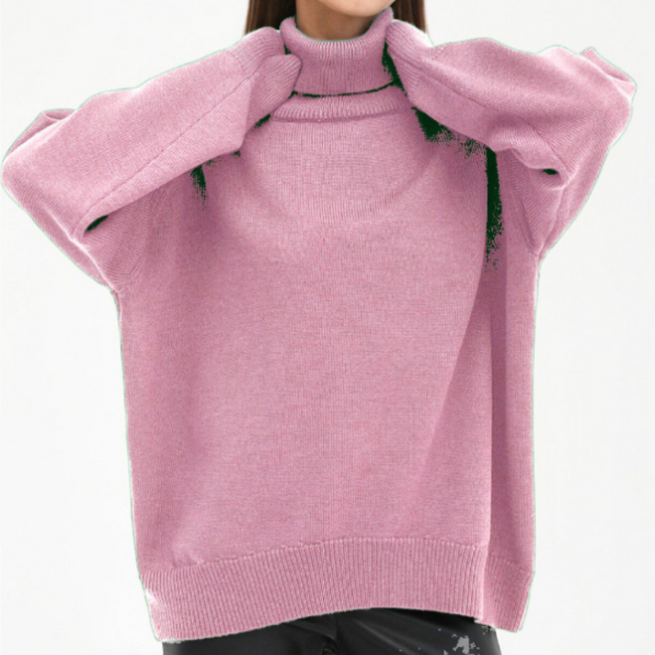 Damen Lockerer Rollkragenpullover | Winter