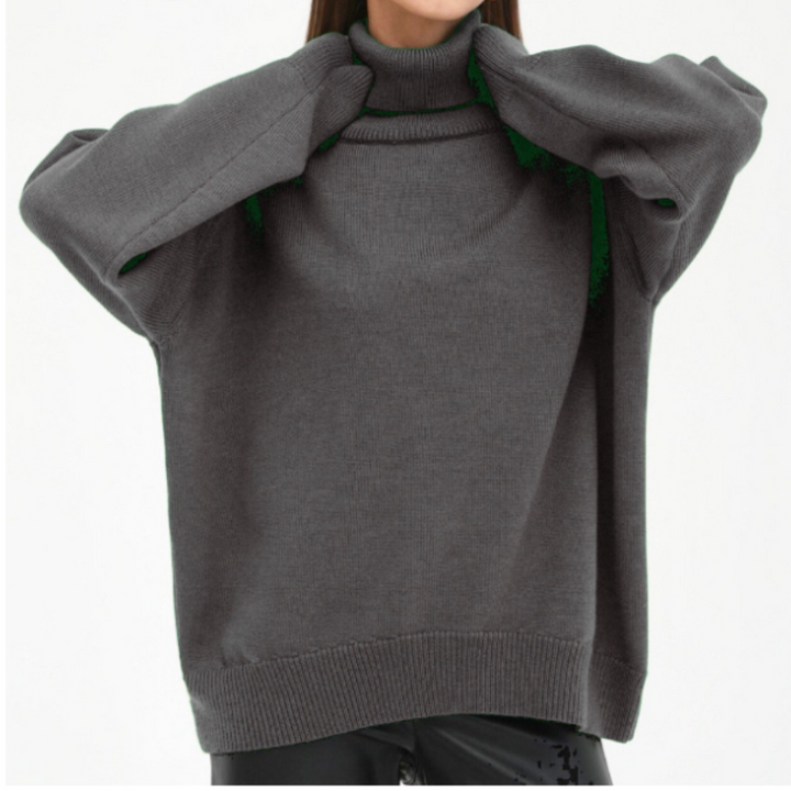 Damen Lockerer Rollkragenpullover | Winter