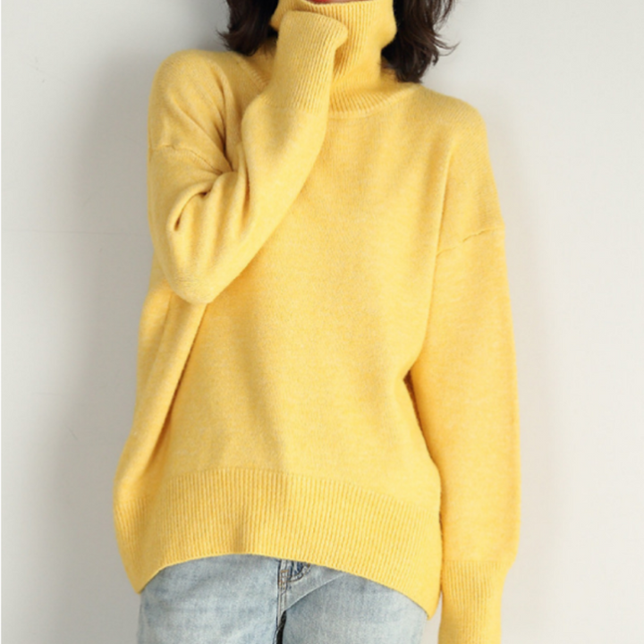 Damen Lockerer Rollkragenpullover | Winter