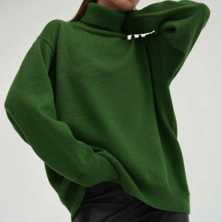 Damen Lockerer Rollkragenpullover | Winter