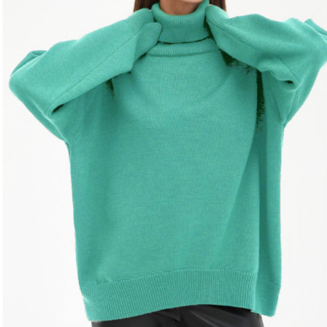 Damen Lockerer Rollkragenpullover | Winter