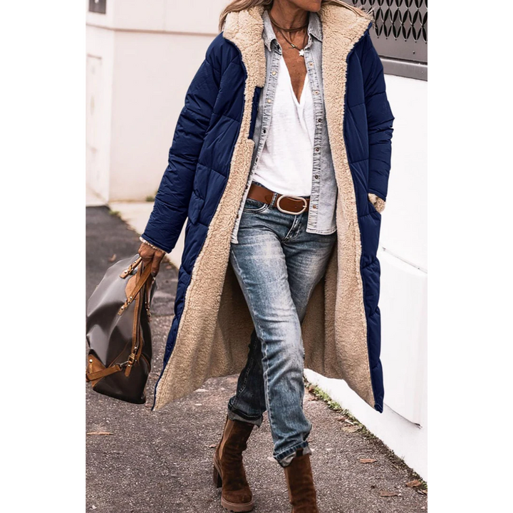 Damen Steppmantel Langer Trenchcoat | Winter