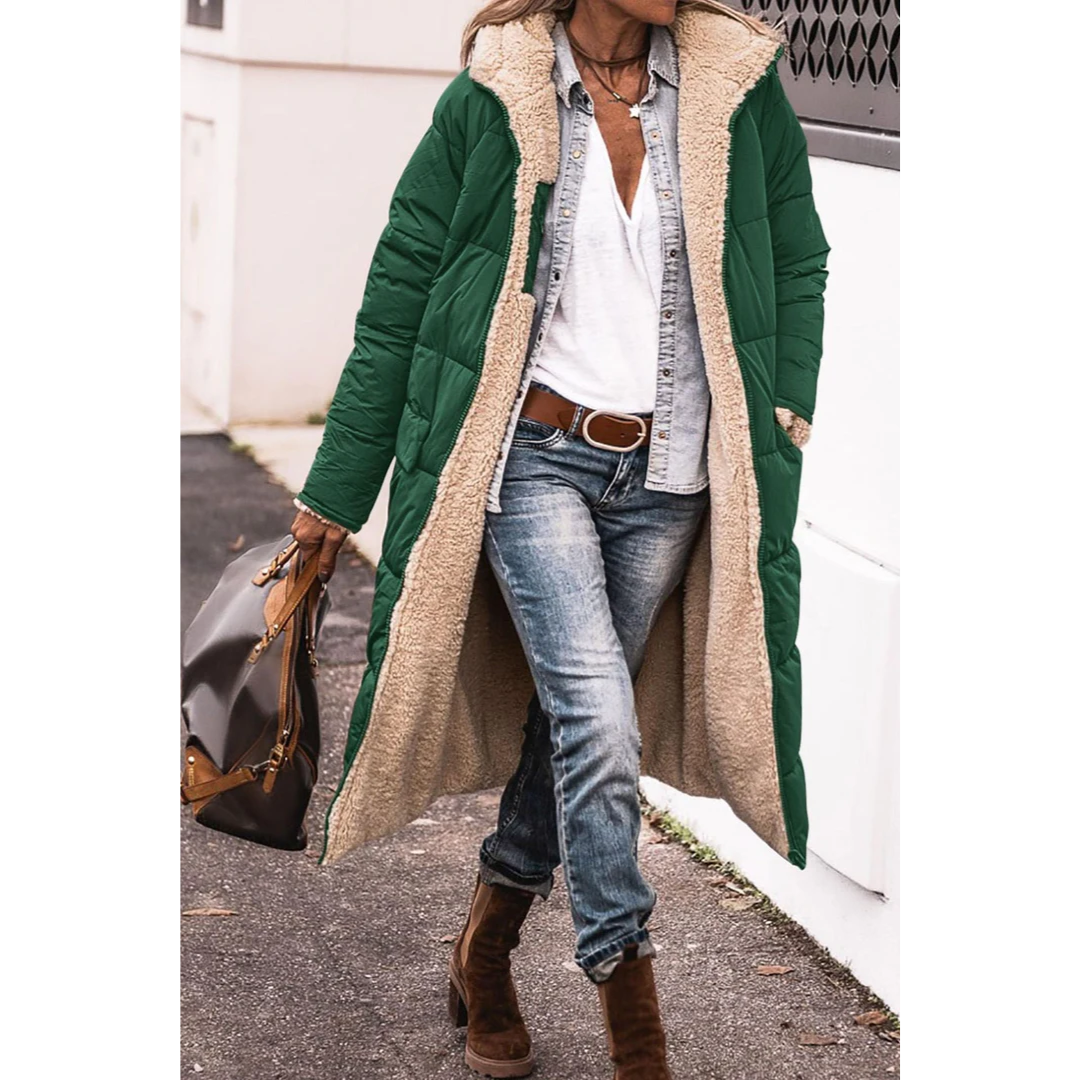 Damen Langer Daunen Trenchcoat | Winter
