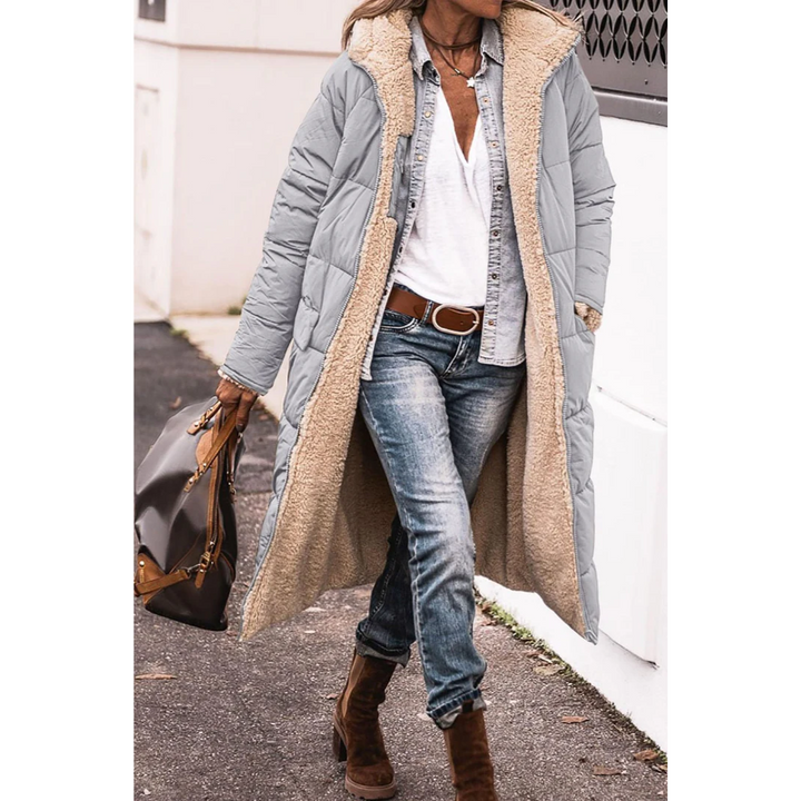 Damen Langer Daunen Trenchcoat | Winter