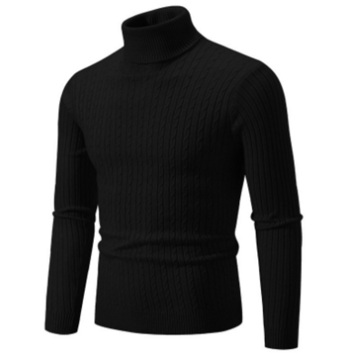 Stylischer Rollkragen-Strickpullover Für Herren | Winter