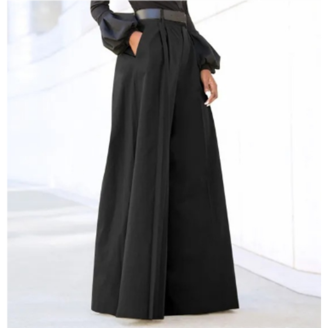 Damen Weithose mit hohem Bund