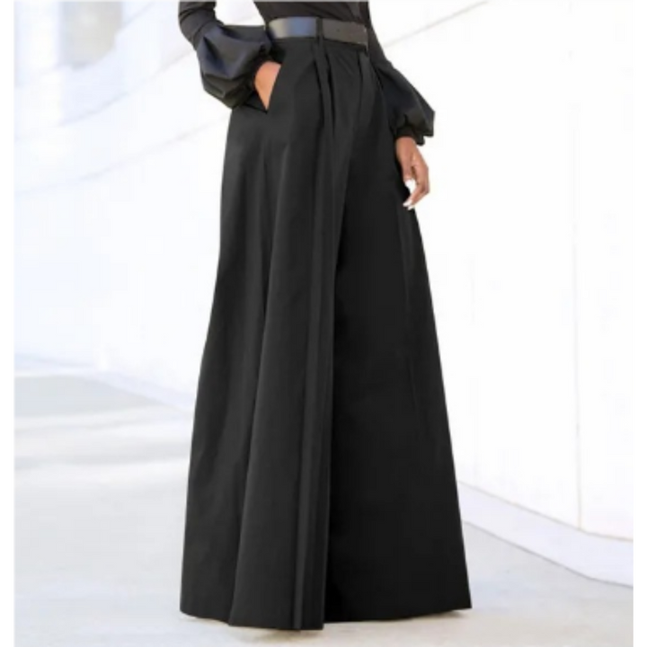 Damen Weithose mit hohem Bund