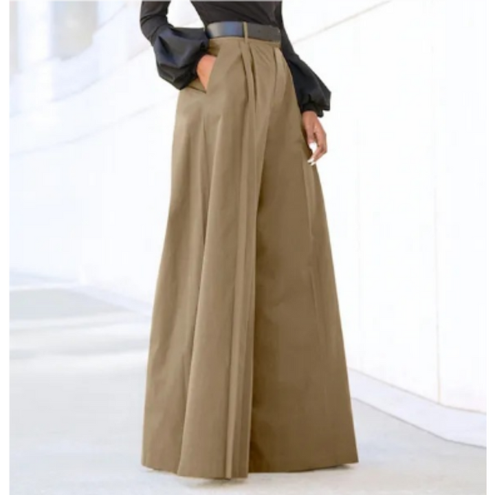 Damen Weithose mit hohem Bund