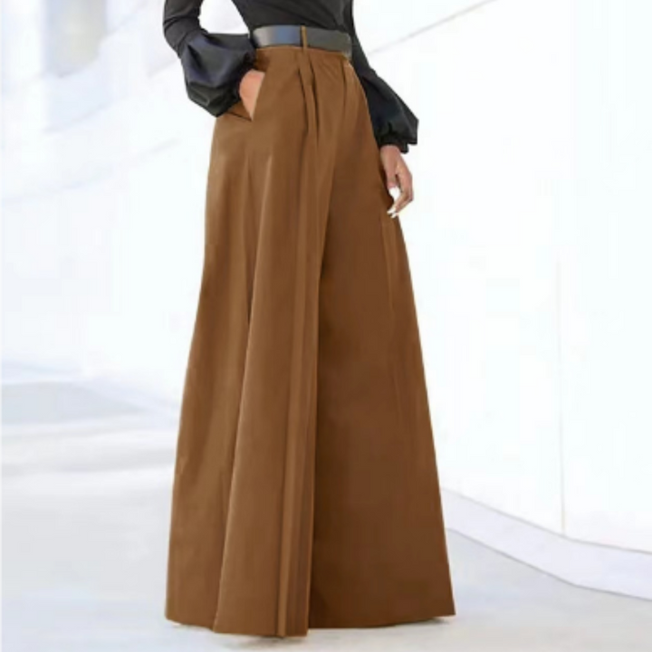 Damen Weithose mit hohem Bund