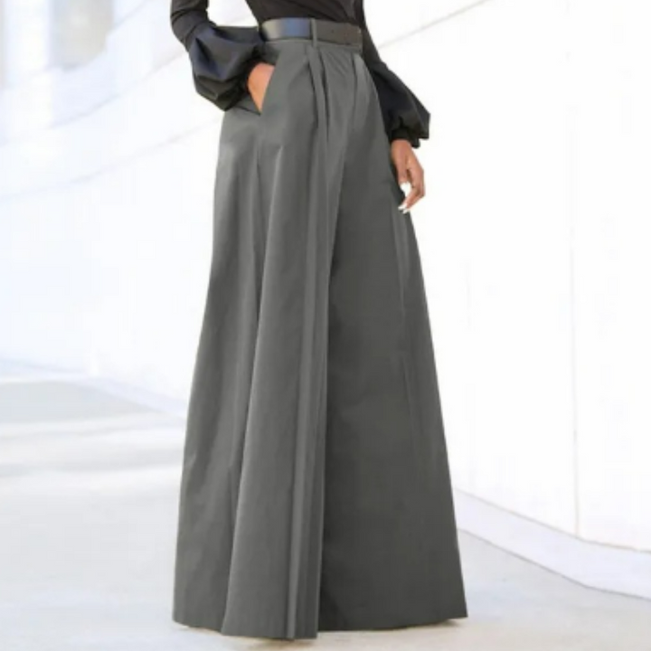 Damen Weithose mit hohem Bund
