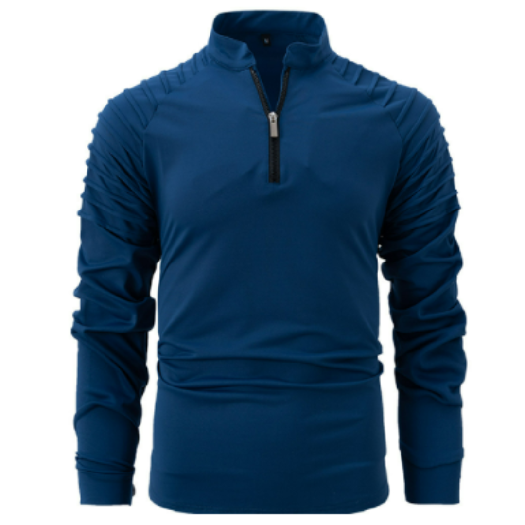 Herren Langarm Halbzip Pullover | Winter