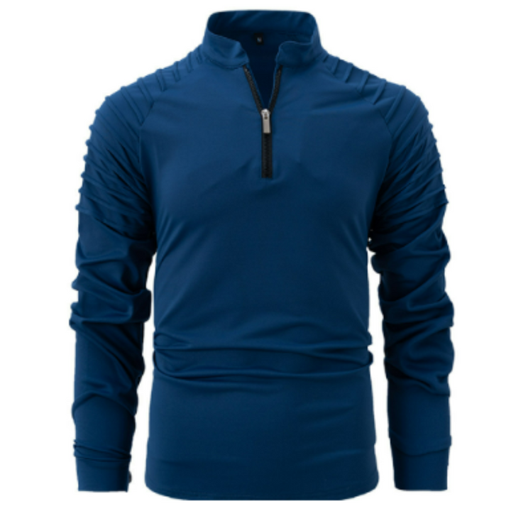 Herren Langarm Halbzip Pullover | Winter