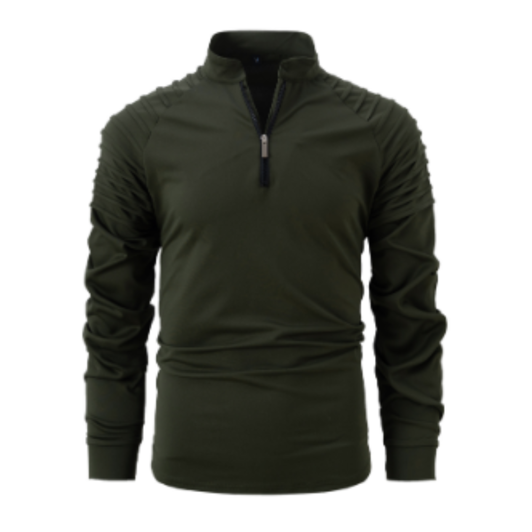 Herren Langarm Halbzip Pullover | Winter