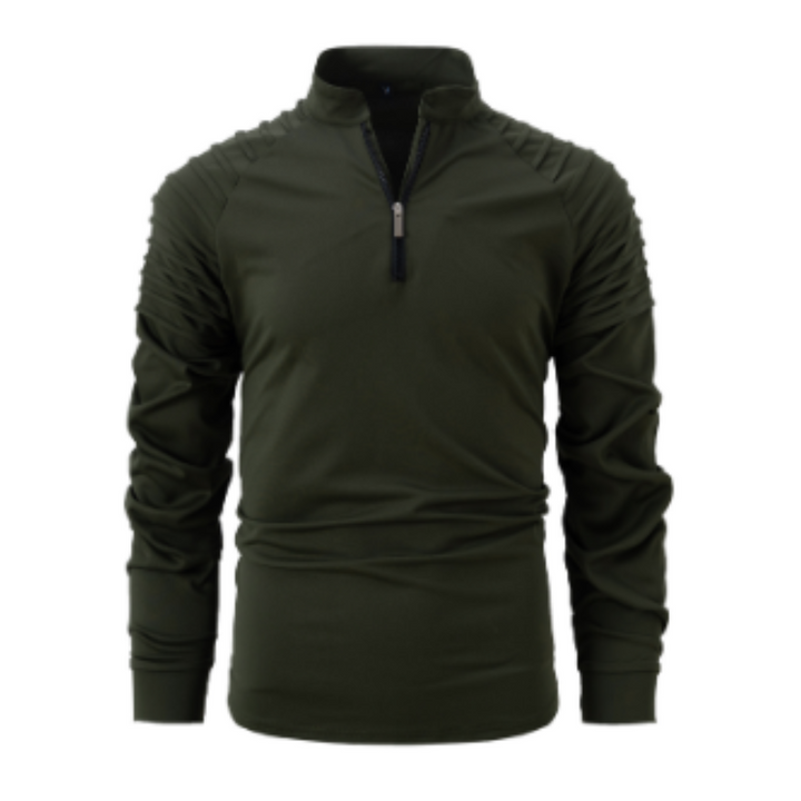 Herren Langarm Halbzip Pullover | Winter