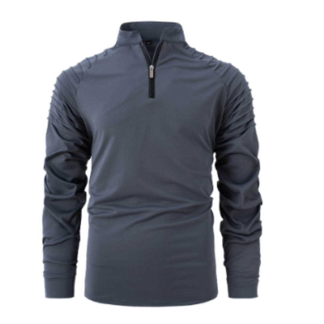 Herren Langarm Halbzip Pullover | Winter