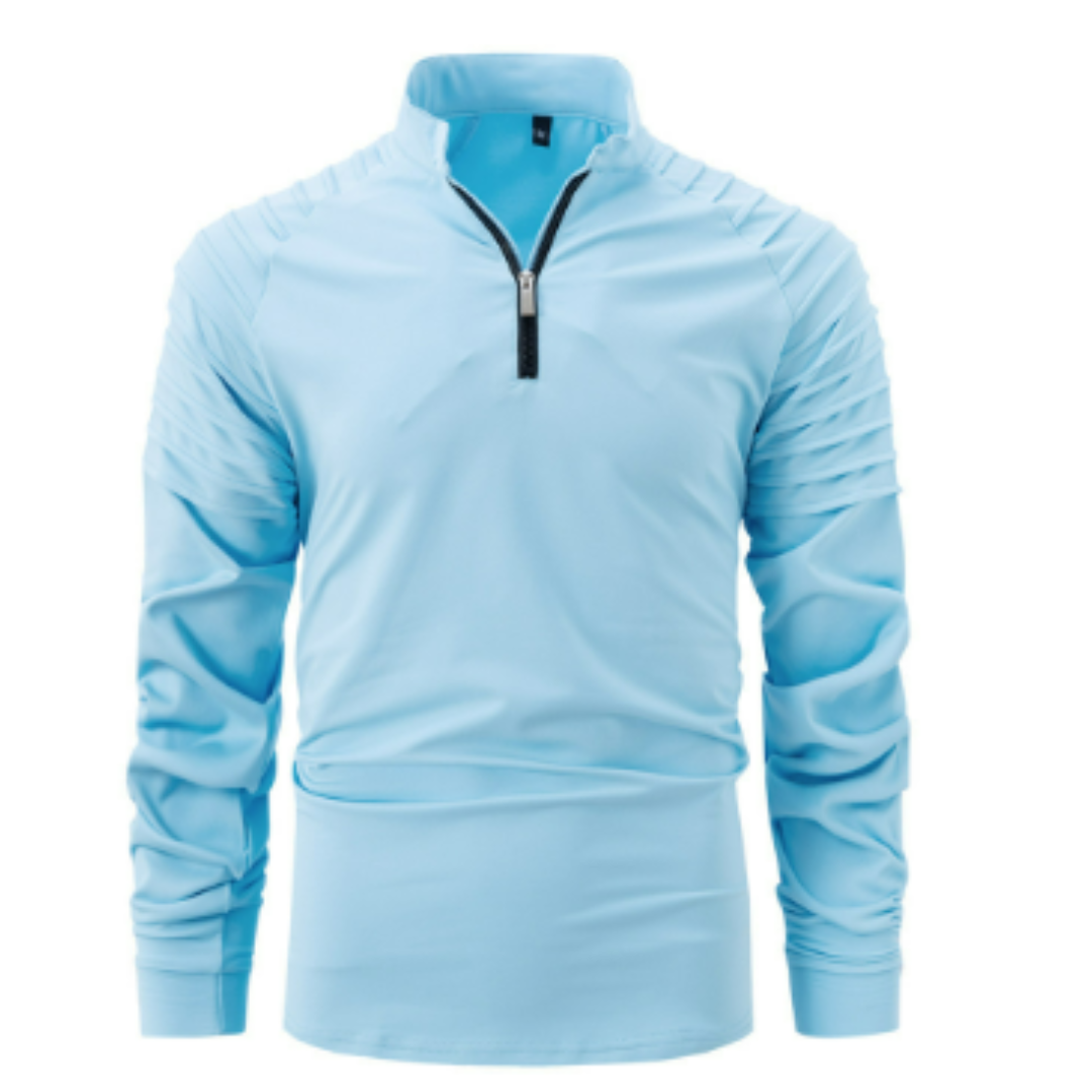 Herren Langarm Halbzip Pullover | Winter