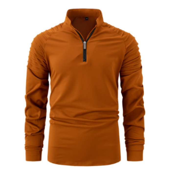 Herren Langarm Halbzip Pullover | Winter