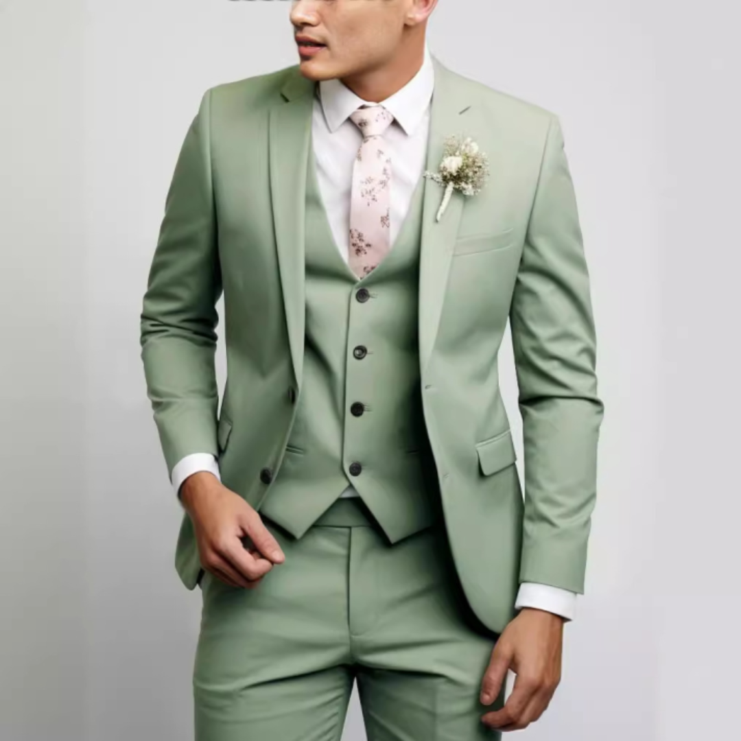 3-Teiliger Hochzeitsgastanzug Für Herren | Slim Fit
