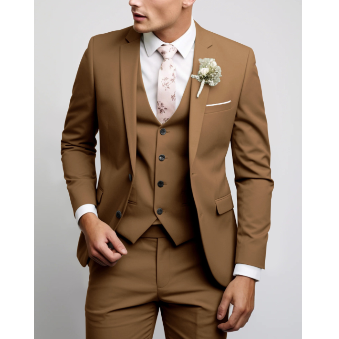 3-Teiliger Hochzeitsgastanzug Für Herren | Slim Fit