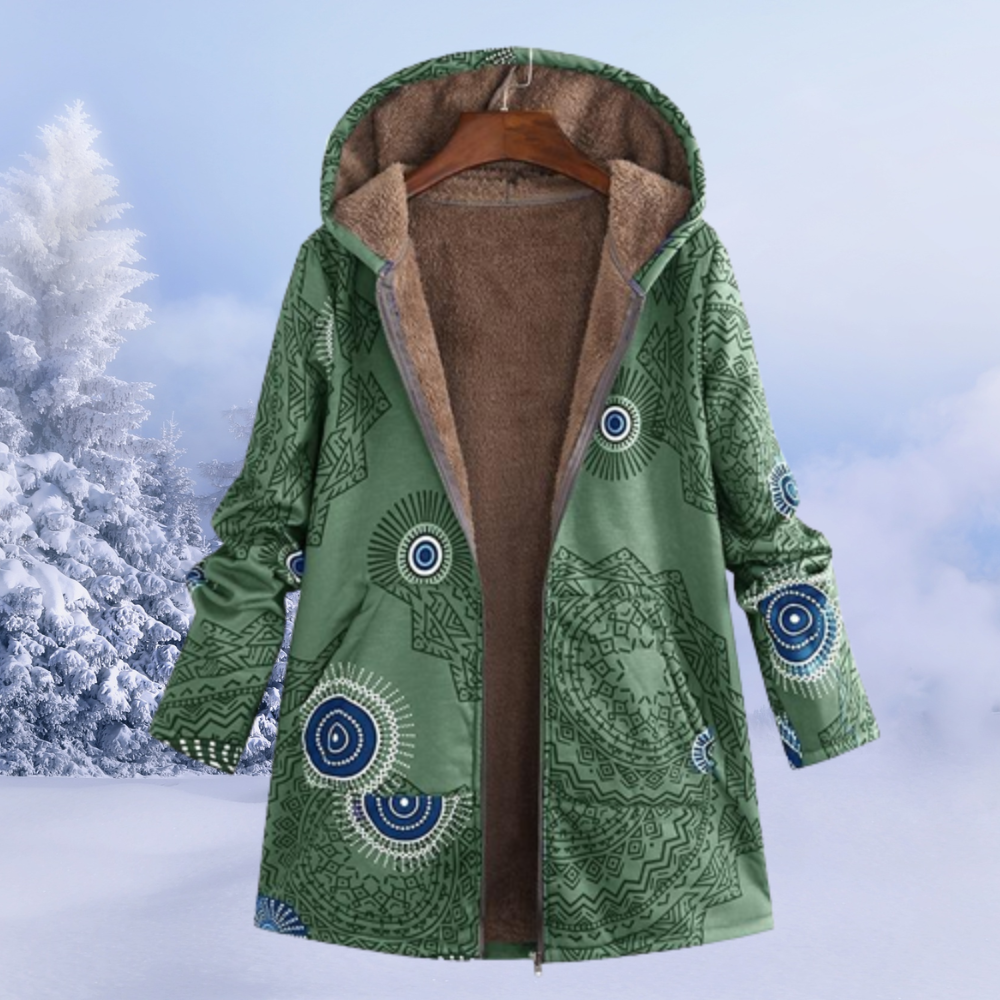 Damen Jacke Mit Blumenmuster | Winter