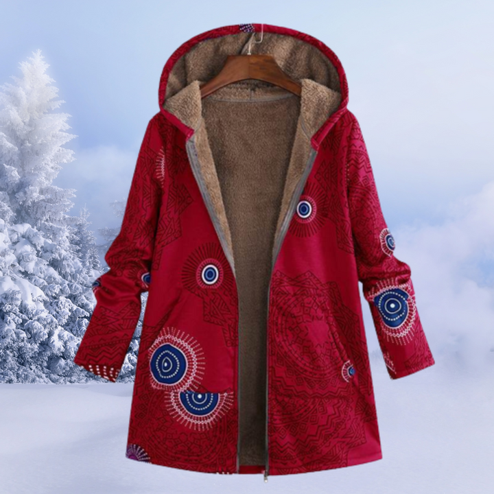 Damen Jacke Mit Blumenmuster | Winter