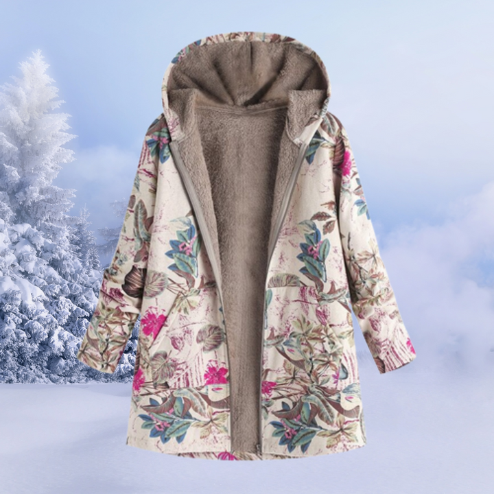 Damen Jacke Mit Blumenmuster | Winter