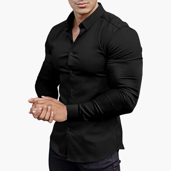 Herren Langarmhemd | Slim Fit