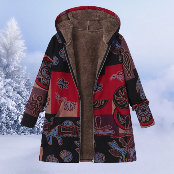 Damen Jacke Mit Blumenmuster | Winter