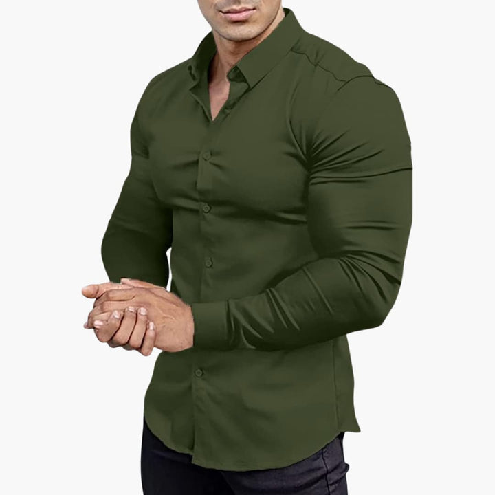Herren Langarmhemd | Slim Fit