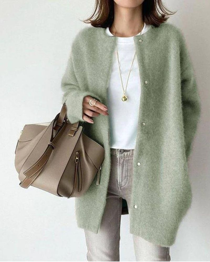 Damen Strickjacke Mit Langarm | Winter