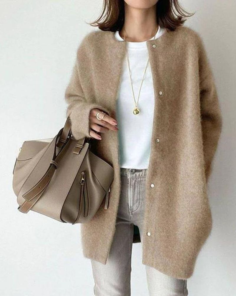 Damen Strickjacke Mit Langarm | Winter