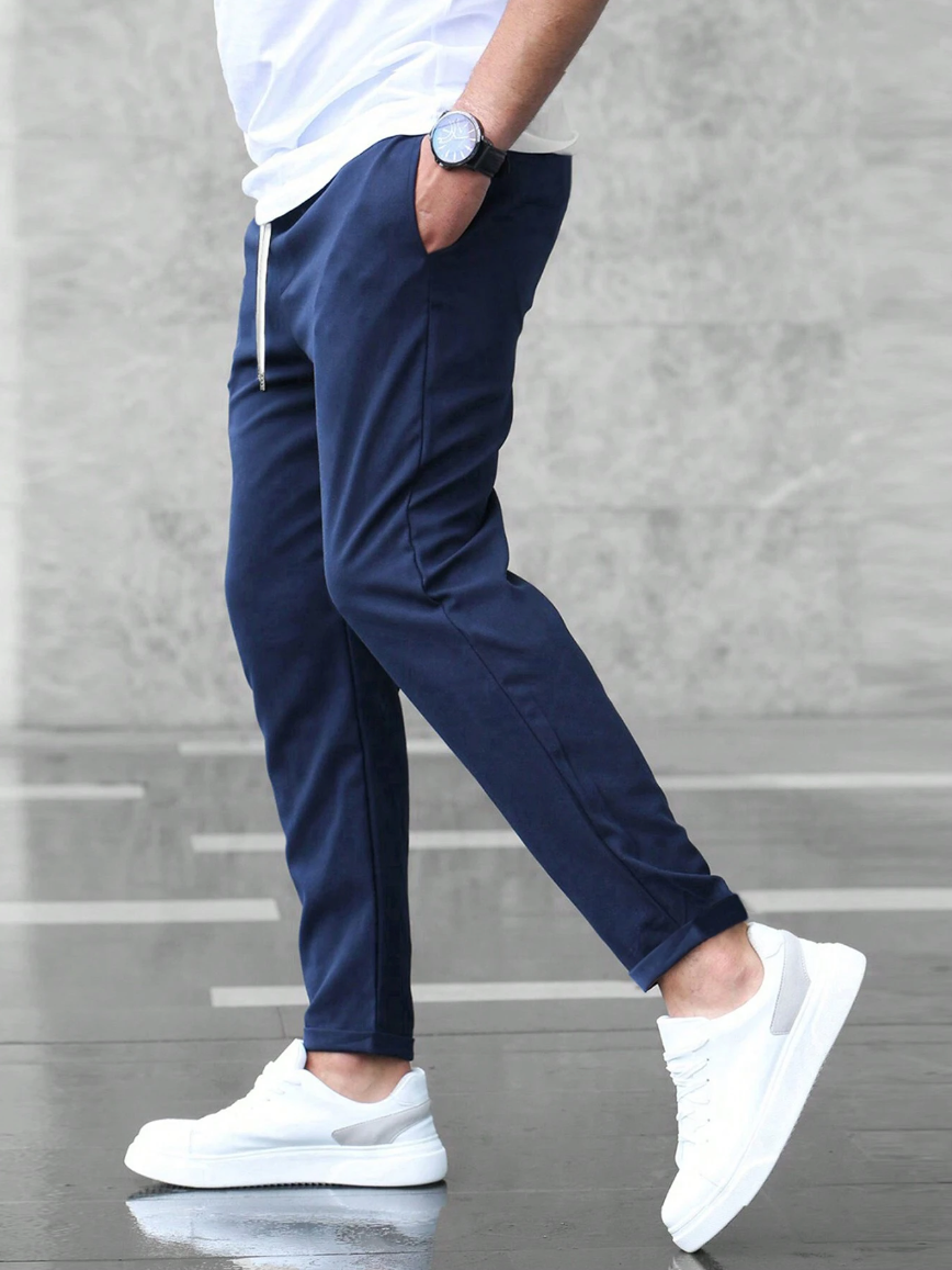 Herrenhose Mit Stretch Und Tasche | Stilvoll