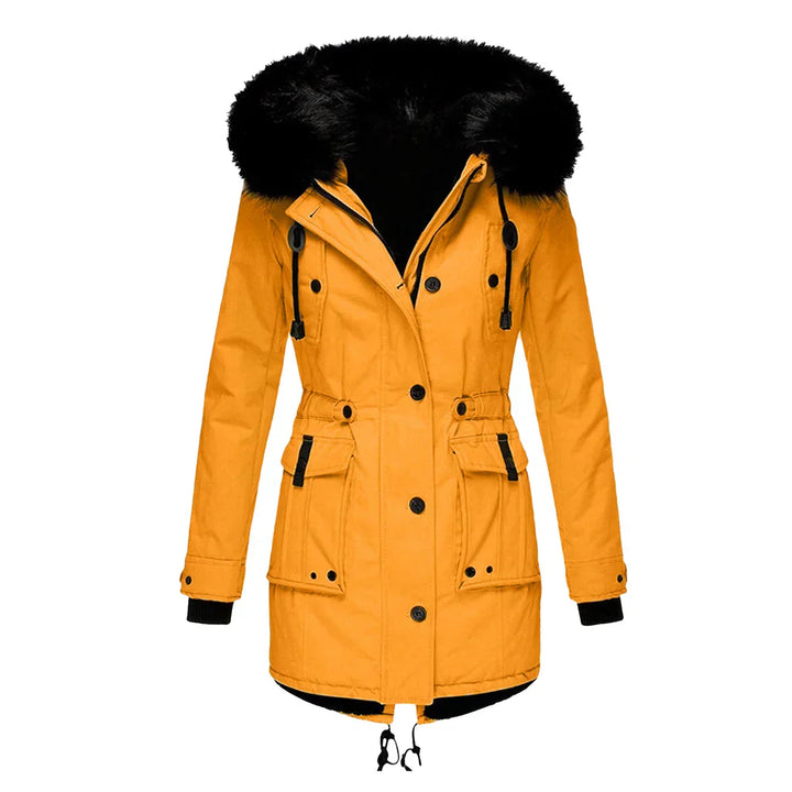 Langärmeliger Wintermantel Für Damen | Mit Kapuze