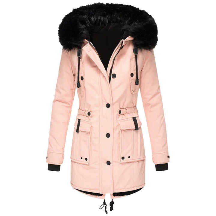Langärmeliger Wintermantel Für Damen | Mit Kapuze