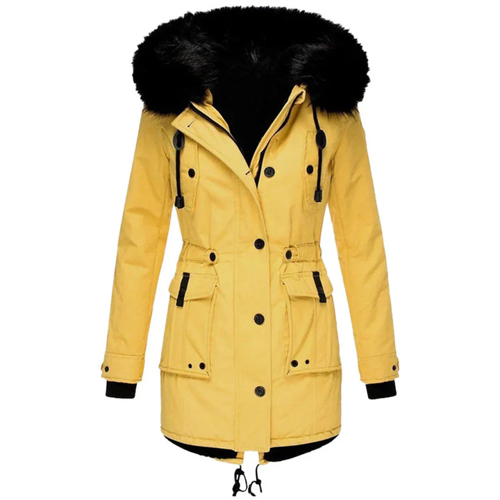 Langärmeliger Wintermantel Für Damen | Mit Kapuze