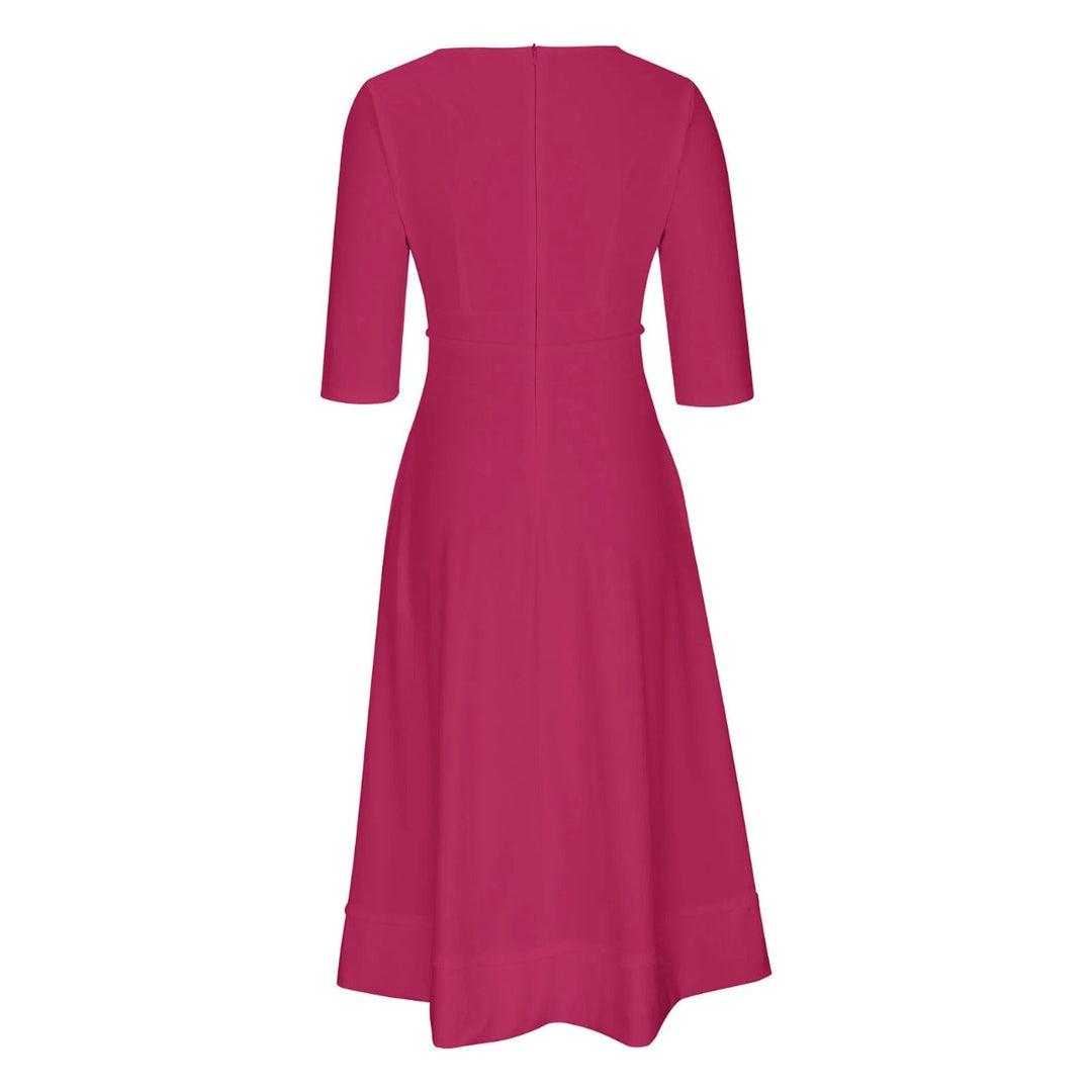 Damen Cocktailkleid Mit V-Ausschnitt | Midi