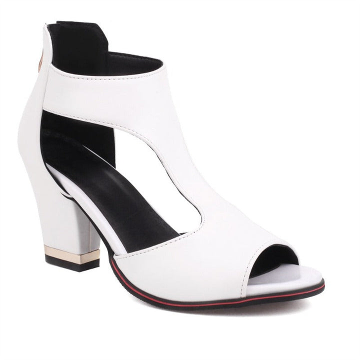 Damen Sandalen mit offenem Zehenbereich und Knöchelriemen