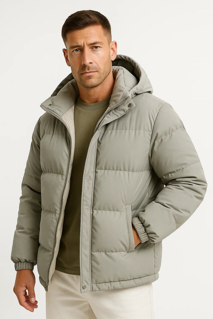 Stylische Parka-Winterjacke Für Herren | Abnehmbare Kapuze