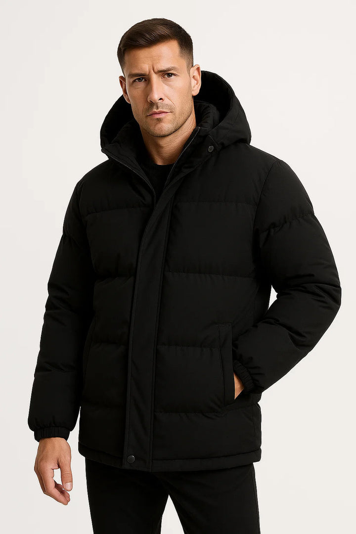 Stylische Parka-Winterjacke Für Herren | Abnehmbare Kapuze