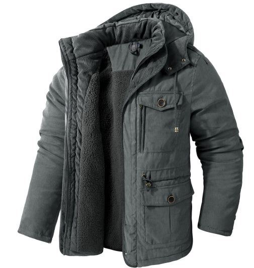 Herren Lange Ärmel Winter Bomberjacke | Mit Reißverschluss