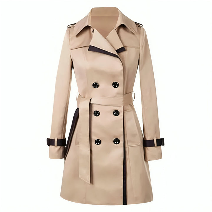 Damen Winter Trenchcoat Mit Gürtel | Casual