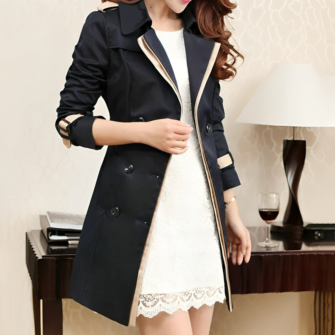 Damen Winter Trenchcoat Mit Gürtel | Casual