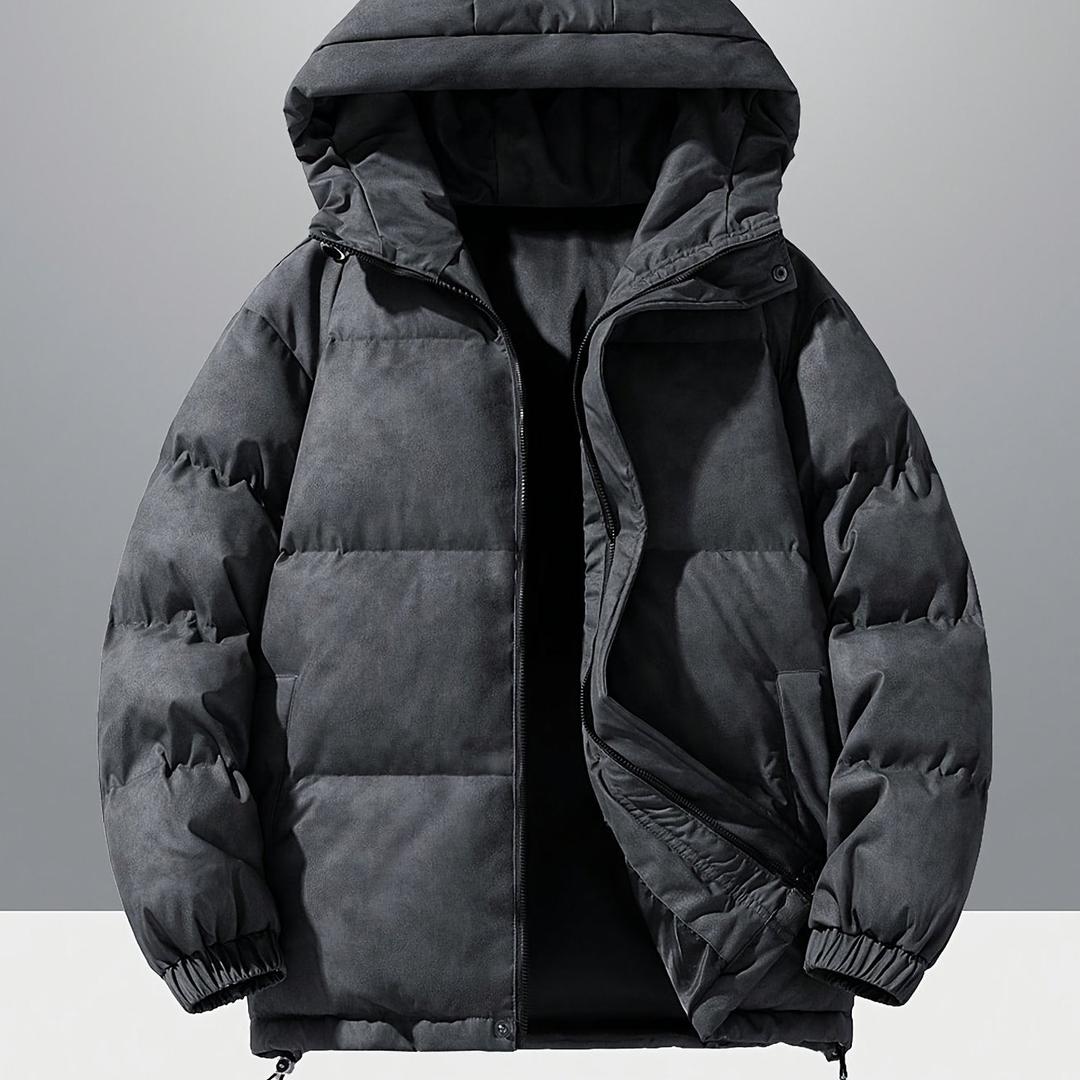 Lässige Daunenjacke Mit Kapuze Für Herren | Winter