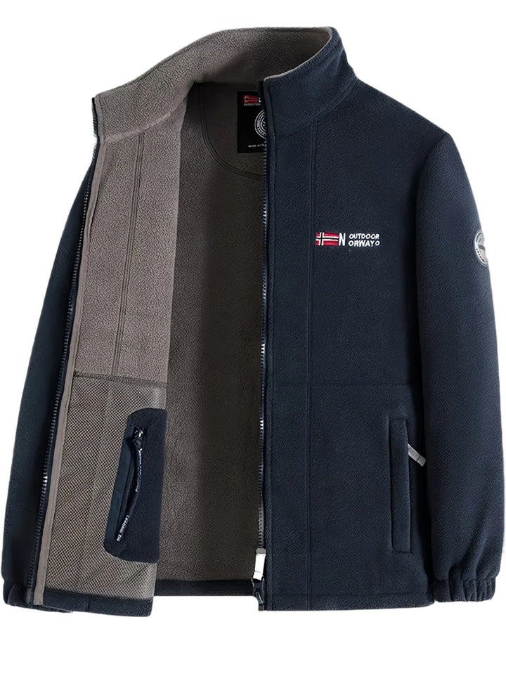 Herren Fleecejacke Für Draußen | Mit Kragen